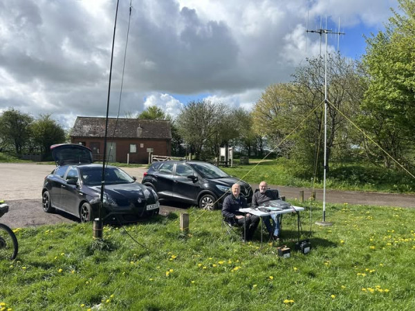 M0PBZ, M7JPJ at Barbury Castle Wiltshire April 2026
